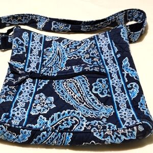 Vera Bradley Blue Bandana Hipster Crossbody Bag